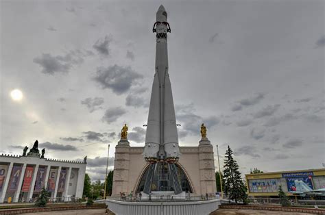 Vostok rocket at the All Russia Exhibition Centre in Moscow, Russia ...