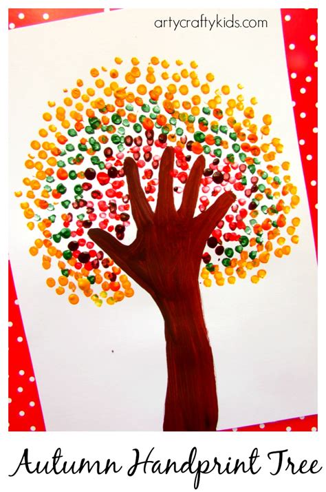 Autumn Handprint Tree - Arty Crafty Kids