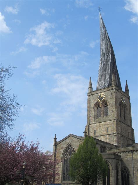 Chesterfield's Crooked Spire, built from green wood. Earth Photography ...