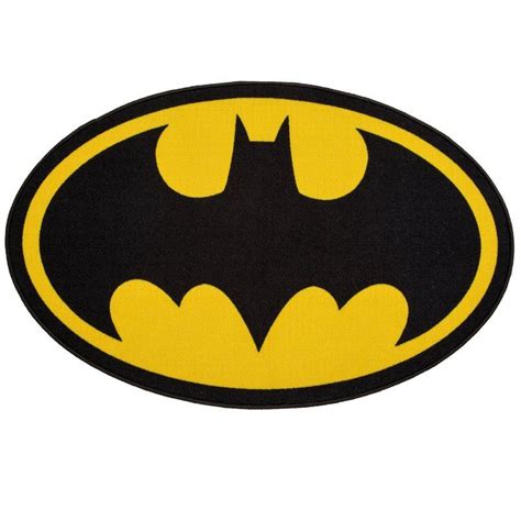 DC Comics Batman Soft Black/Yellow Area Rug | Batman kids, Dc comics ...