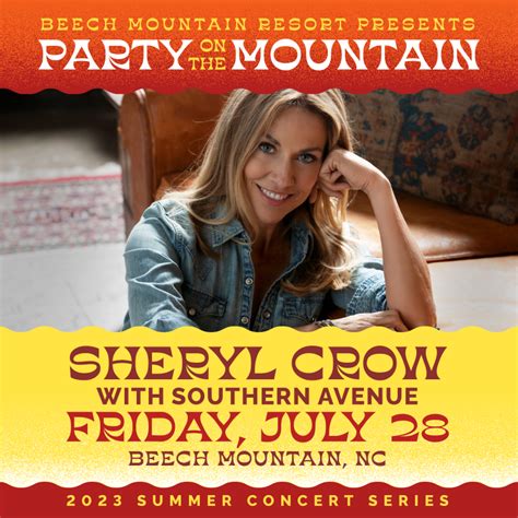 Sheryl Crow w/ Southern Avenue Tickets at Beech Mountain Ski Resort in Beech Mountain by Beech ...