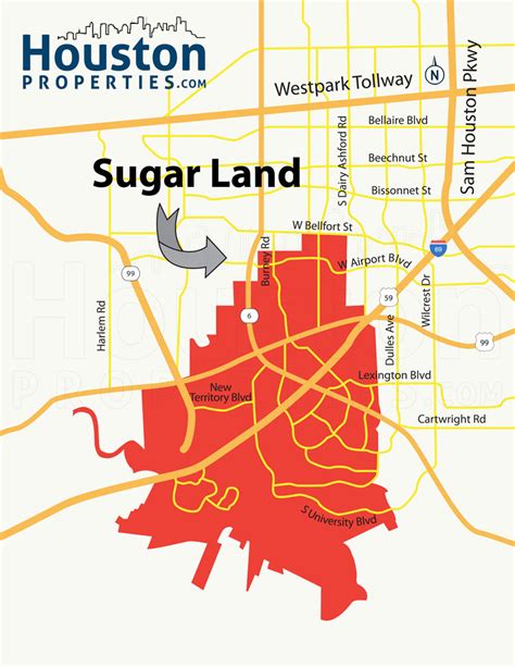 Sugar Land, Texas - Area Map - Light | Hebstreits - Sugar Land Texas Map | Printable Maps