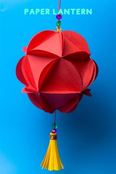 how to make a origami lantern | Origami lantern, Paper lanterns diy, Paper lanterns diy kids