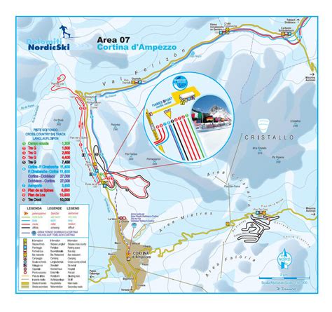 Cortina d'Ampezzo Ski Resort Piste Maps