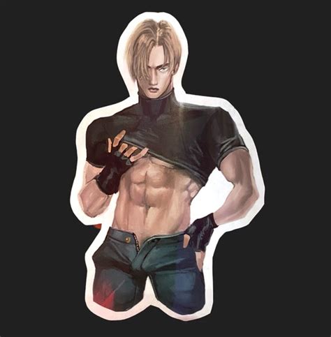 𝙻𝙴𝙾𝙽 Spicy Resident Evil Fan Art Video Game Stickers - Etsy