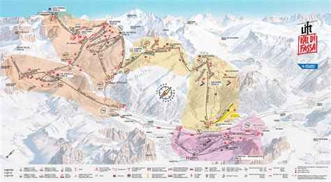 Fassa Valley ski lifts map | Val di Fassa Lift