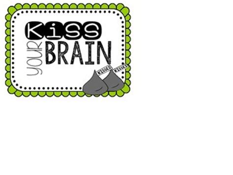 Kiss Your Brain Jar Label by The Polka Dot Desk | TpT