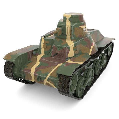 3D model Tank Type 95 Ha-Go VR / AR / low-poly OBJ 3DS FBX DAE SKP MXS - CGTrader.com