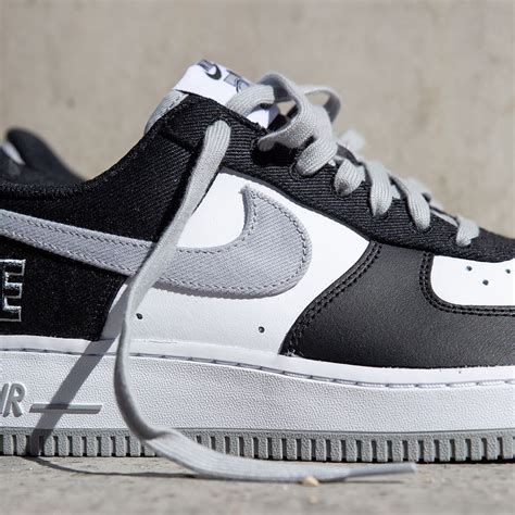 Nike Air Force 1 LV8 EMB Black Flat Silver CT2301-001 Release Date - SBD