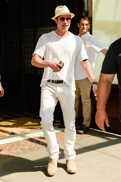 Brad Pitt Found His Favorite Summer Outfit, Refuses to Stop Wearing It | GQ