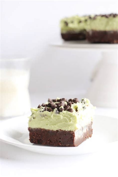 Mint Chocolate Chip Brownies - The Bitter Side of Sweet