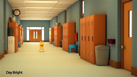 ArtStation - School Corridor | Resources