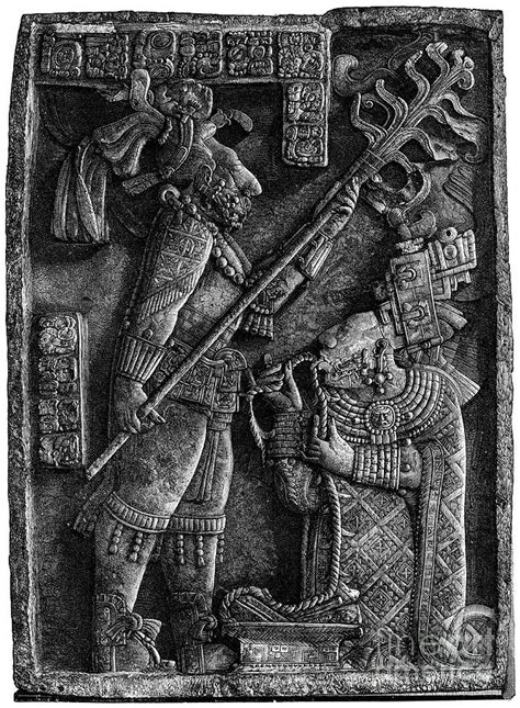 A Victim Before The Maya God Kukulkan Drawing by Print Collector - Fine Art America
