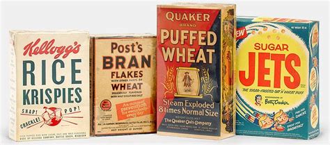 These ARE your grandfather's breakfast cereals | Cereal packaging, Vintage packaging, Retro ...