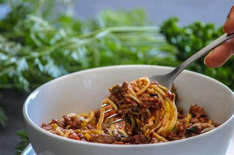 Veg Packed Paleo Spag Bol - The Healthy Patch