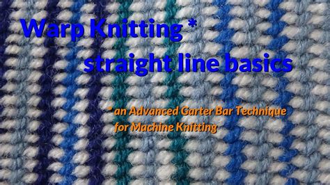 Warp Knitting Basics - YouTube