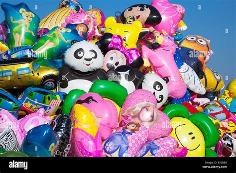 Inflatable cartoon characters balloons hi-res stock photography and ...