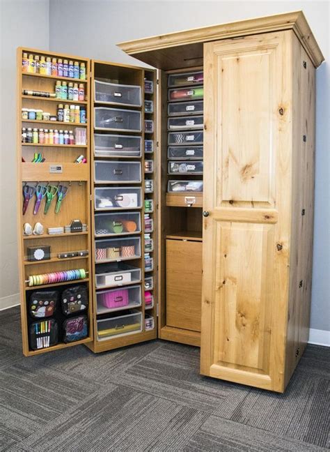 Cheap Craft Room Storage Cabinets Shelves Ideas 21 | Craft storage cabinets, Craft room storage ...