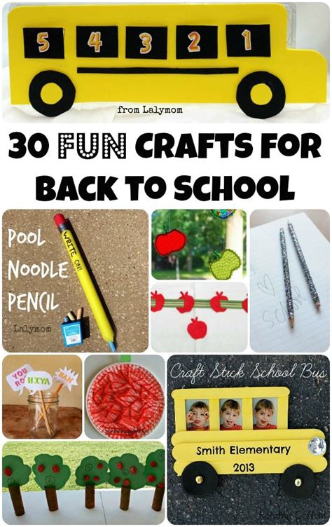 30 Fun Back to School Crafts to Mark the Beginning of the School Year