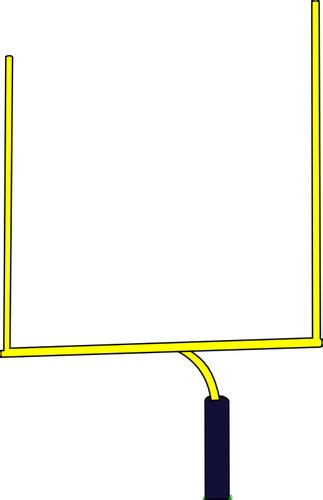 American football goal post vector illustration | Public domain vectors