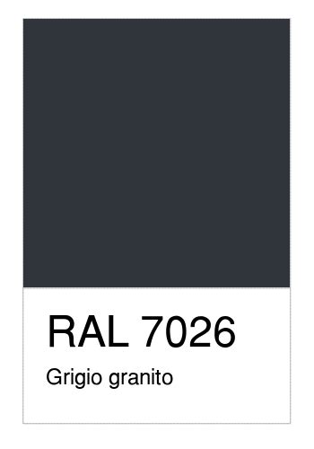 Colore RAL-7026, Grigio granito - Numerosamente.it