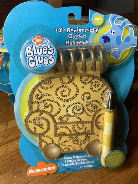 Blue's Clues 10th Anniversary Handy Dandy Gold Notebook! | eBay