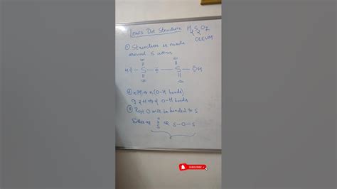 Lewis Structure of Oleum | H2S2O7 Pyrosulphuric acid | oxoacids of S #jee#neet#sulphur #shorts ...