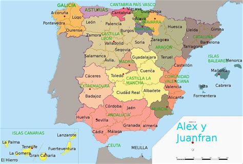 Mapa Provincias Espana