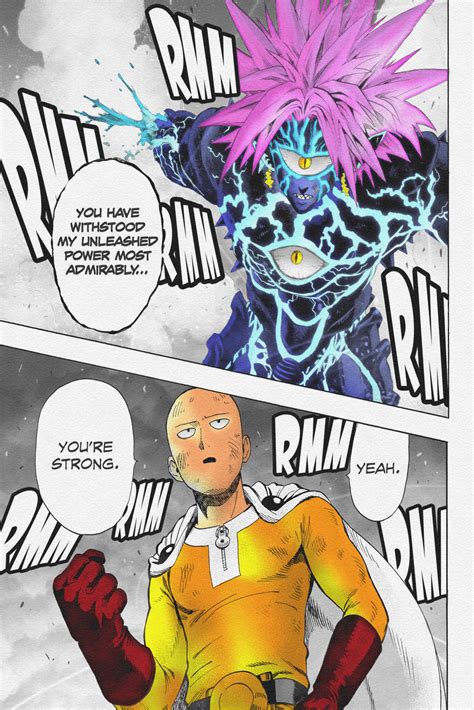 [Saitama vs Boros colored by me] : r/mangacoloring