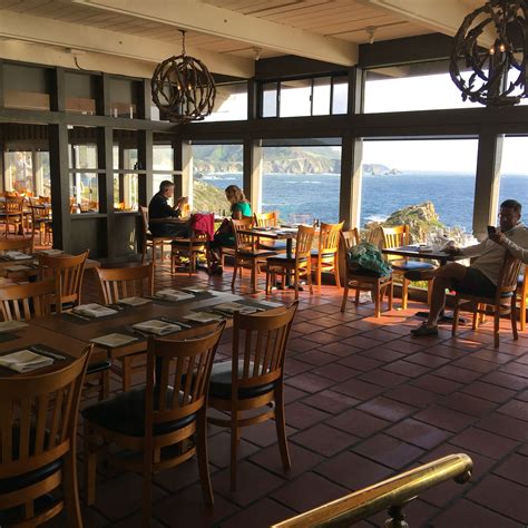 Rocky Point Restaurant in Big Sur, California View from inside the ...