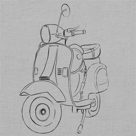 Practicing vespa sketch : r/DigitalArt