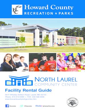 North Laurel Community Center - Fill Online, Printable, Fillable, Blank | pdfFiller