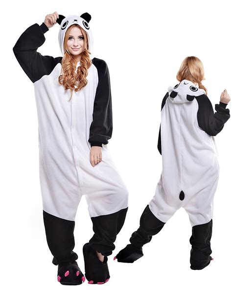 Cute Panda Kigurumi Onesie Pajamas Polar Fleece Animal Unisex Costumes, Cheap Price Kigurumi ...