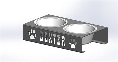 CUSTOM Dog Cat Pet Bowl Personalized Metal Food Water Bowls Dish French Bulldog Gift German ...