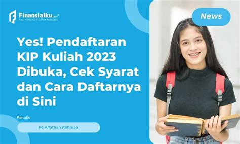 KIP Kuliah 2023 Telah Dibuka, Catat Syarat & Cara Daftarnya - paperplane