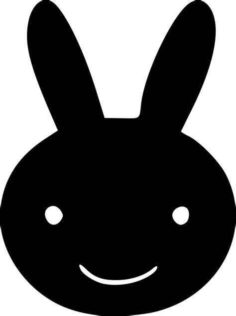 black rabbit icon 22044119 Vector Art at Vecteezy