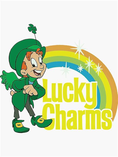 Lucky Charms Green Lucky The Leprechaun Sticker by GreatLifeone in 2022 | Lucky the leprechaun ...