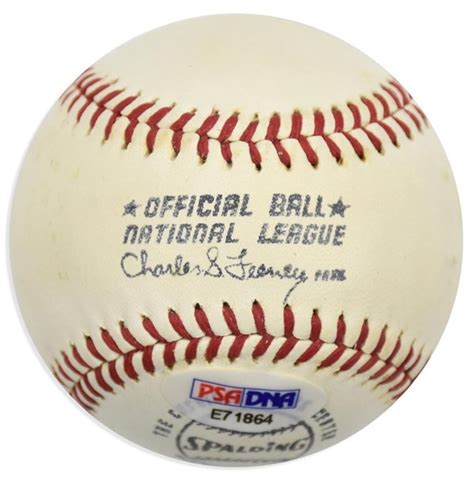 Lot Detail - Gil Hodges Rare Single Signed ONL Baseball w/ Rare Sweet Spot Autograph! (PSA/DNA)