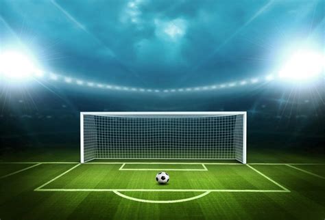 Buy AOFOTO 10x7ft Soccer Field Background Football Pitch Goal Post Ball Game Stadium Spotlight ...