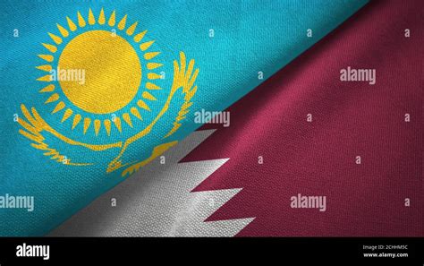 Qatar kazakhstan flag hi-res stock photography and images - Alamy