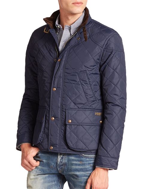 Polo Ralph Lauren Cadwell Quilted Bomber Jacket in Blue for Men - Lyst