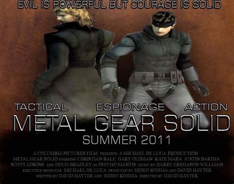 Metal Gear solid film poster 2 by videogamemoviemaster on DeviantArt