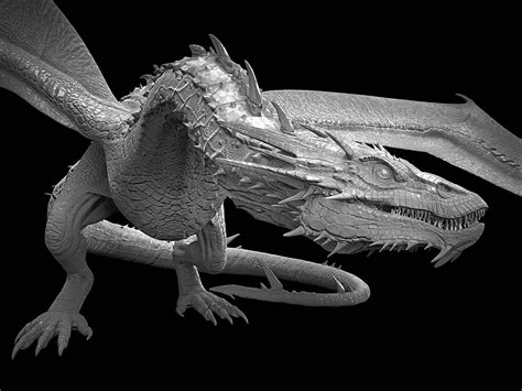 The Hobbit Smaug Dragon - 3D Model by SQUIR