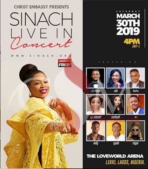 Sinach Live in Concert 2019 - Lekki Lagos, Nigeria ft. Joe Praize, Ada, Ayo