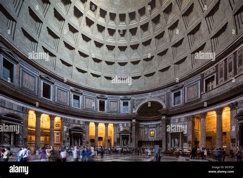 interior dome of Pantheon, Rome, Italy Stock Photo - Alamy