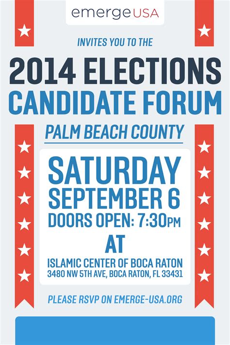 2014 Elections Candidate Forum – Palm Beach County | Islamic Center of ...