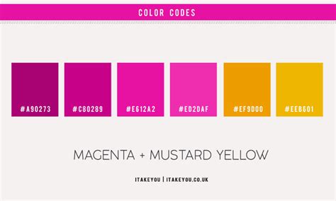 Magenta Color Scheme { Magenta and Mustard Yellow } I Take You ...