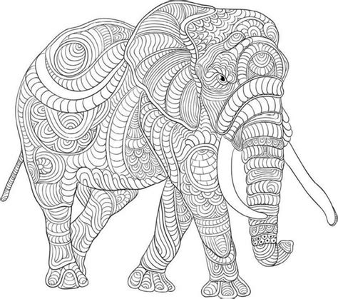 Get This Difficult Elephant Coloring Pages for Grown Ups 25g88jh