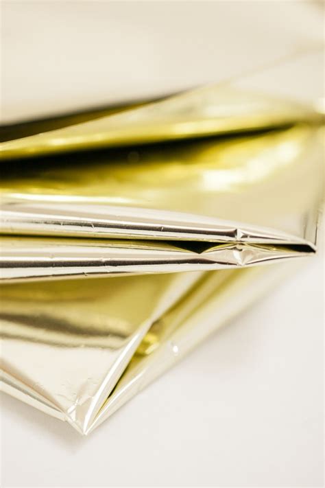 Gold Mylar Metallic Gold Mylar Tissue Paper 10 Sheets Gold