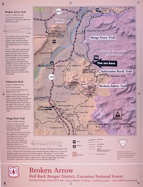 Broken Arrow Trail Map